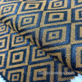 Metallic Lurex Gold Acryl Polyester Woven Jacquard-Gewebe